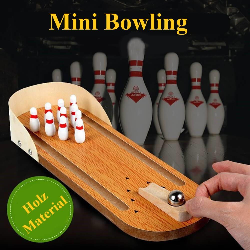 Zuhause Holz Mini Bowling Spiel Set