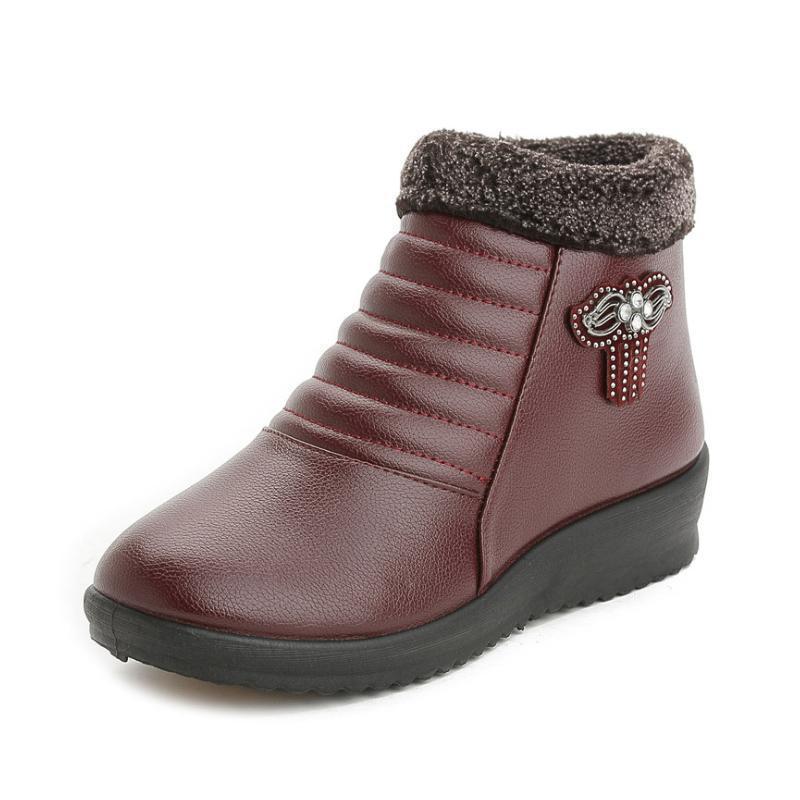 Damen Winter Lederschuhe