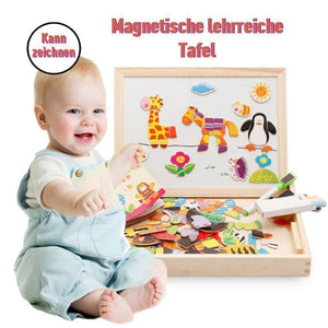 Kinder Lehrreiche Tafel Holz Puzzlespiel