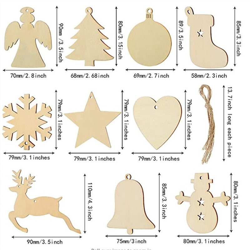 Kreativer Weihnachtsbaumanhänger Aus Holz