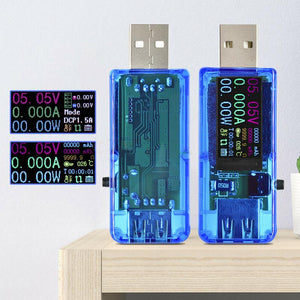 Farbbildschirm Digitaler voltmeter Amperemeter USB Ladegerät Tester Multimeter