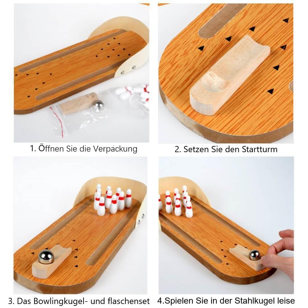 Zuhause Holz Mini Bowling Spiel Set